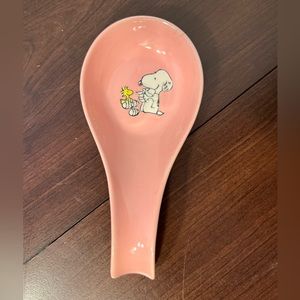 Peanut's Snoopy & Woodstock Easter Spoon Rest-Pink